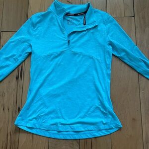 Nike Turquoise Quarter-Zip Top